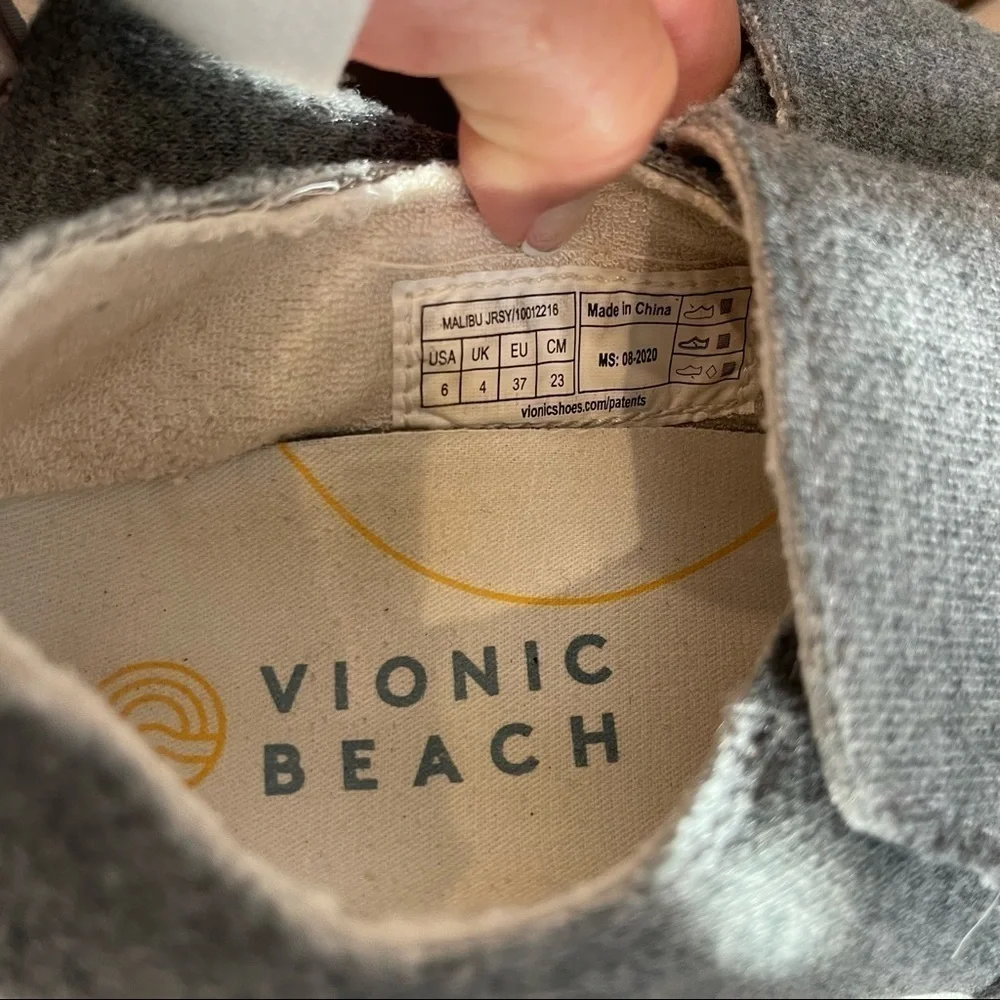 Vionic Women's Malibu Gray Casual Sneaker Sz 6